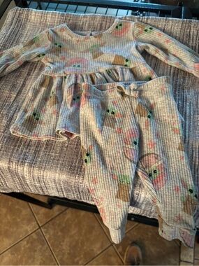 Star Wars Gray Ribbed Baby Set with Pastel Prints 0-3mos